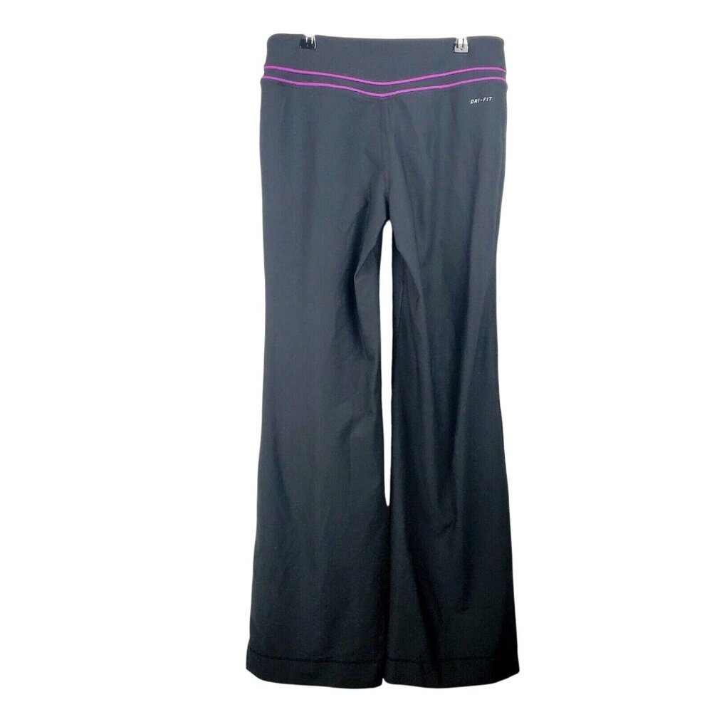 Nike Women's Dri-Fit Black Wide Leg Athletic Workout Yoga Pants Sz S SUPER CUTE! - Picture 2 of 5